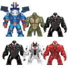 Big Lizard Anti-Venom Carnage Riot Venom Minifigures Lego Compatible Super Villains Sets