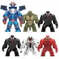 Big Lizard Anti-Venom Carnage Riot Venom Minifigures Lego Compatible Super Villains Sets