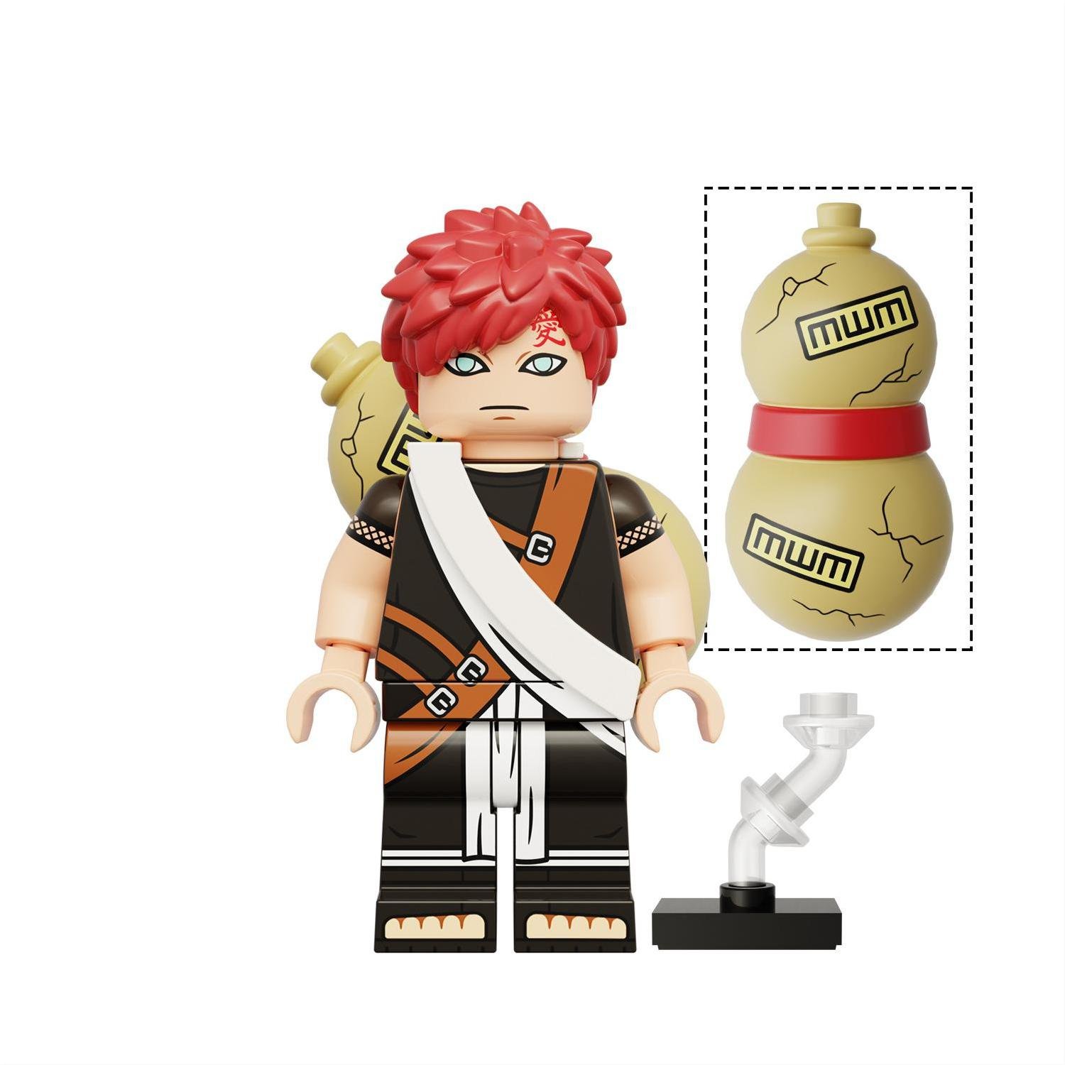 Gaara Minifigures Lego Compatible New Naruto Minifigure