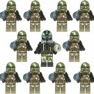 11pcs Commander Kashyyyk Commander Gree Minifigures Lgeo Compatible Star Wars Sets