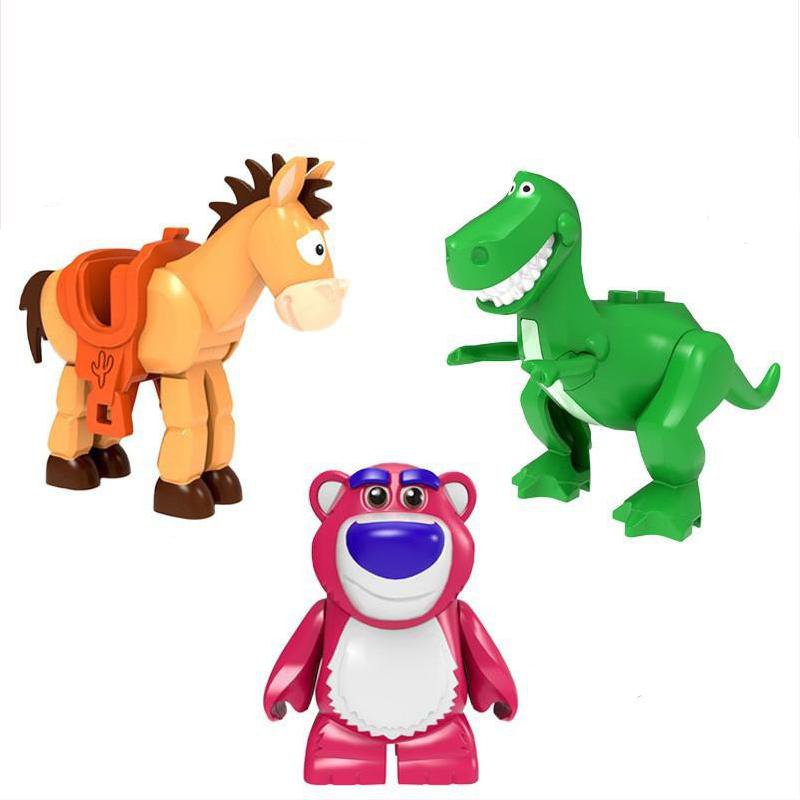 Partysaurus Rex Bulleye Lotso Minifigures Lego Compatible Toy Story Set