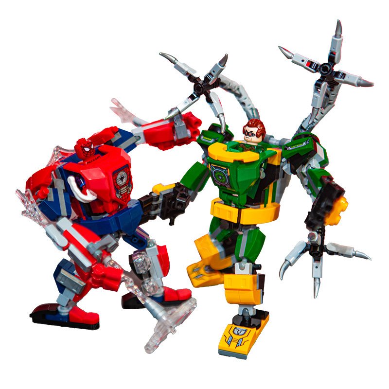 Spider-Man Mecha VS Doctor Octopus Mecha Minifigures Lego Compatible ...