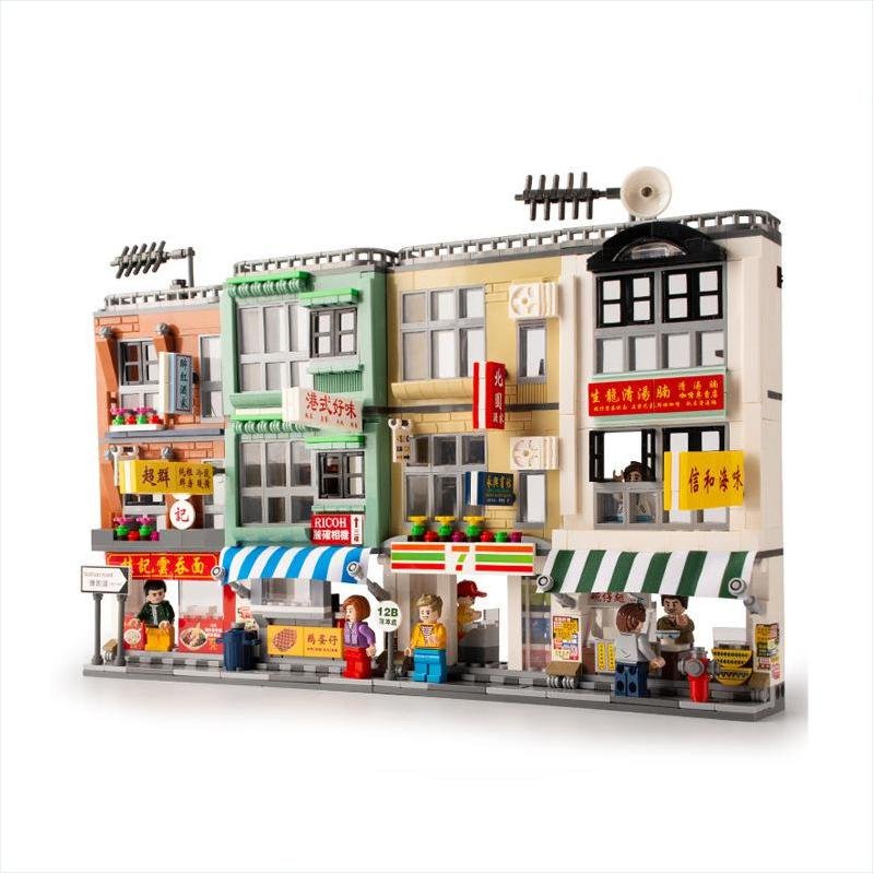 Hong Kong Kowloon Flag tower shop Minifigures Lego Compatible City ...