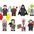 Billy Beetlejuice Sally The Clown Pennywise Minifigures Lego Compatible New Halloween