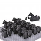 Middle Ages Heavy Armor War Horse Minifigures Lego Compatible Medieval Knights Set