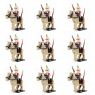 9pcs Spanish Cuirasier Knights Minifigures Lego Compatible Napoleonic Wars Set