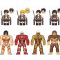 Colossal Titan Armored Titan Beastly Titan Minifigures Lego Compatible Attack On Titan Set