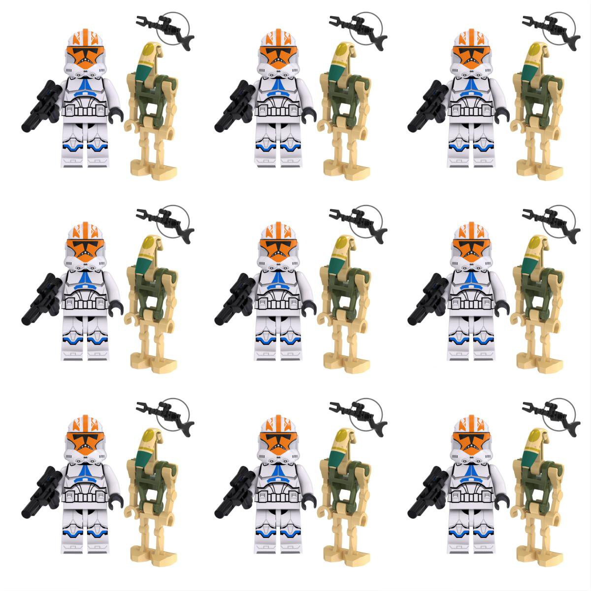 Ahsoka's Clone Trooper Battle Droid Minifigures Lego Compatible Star ...