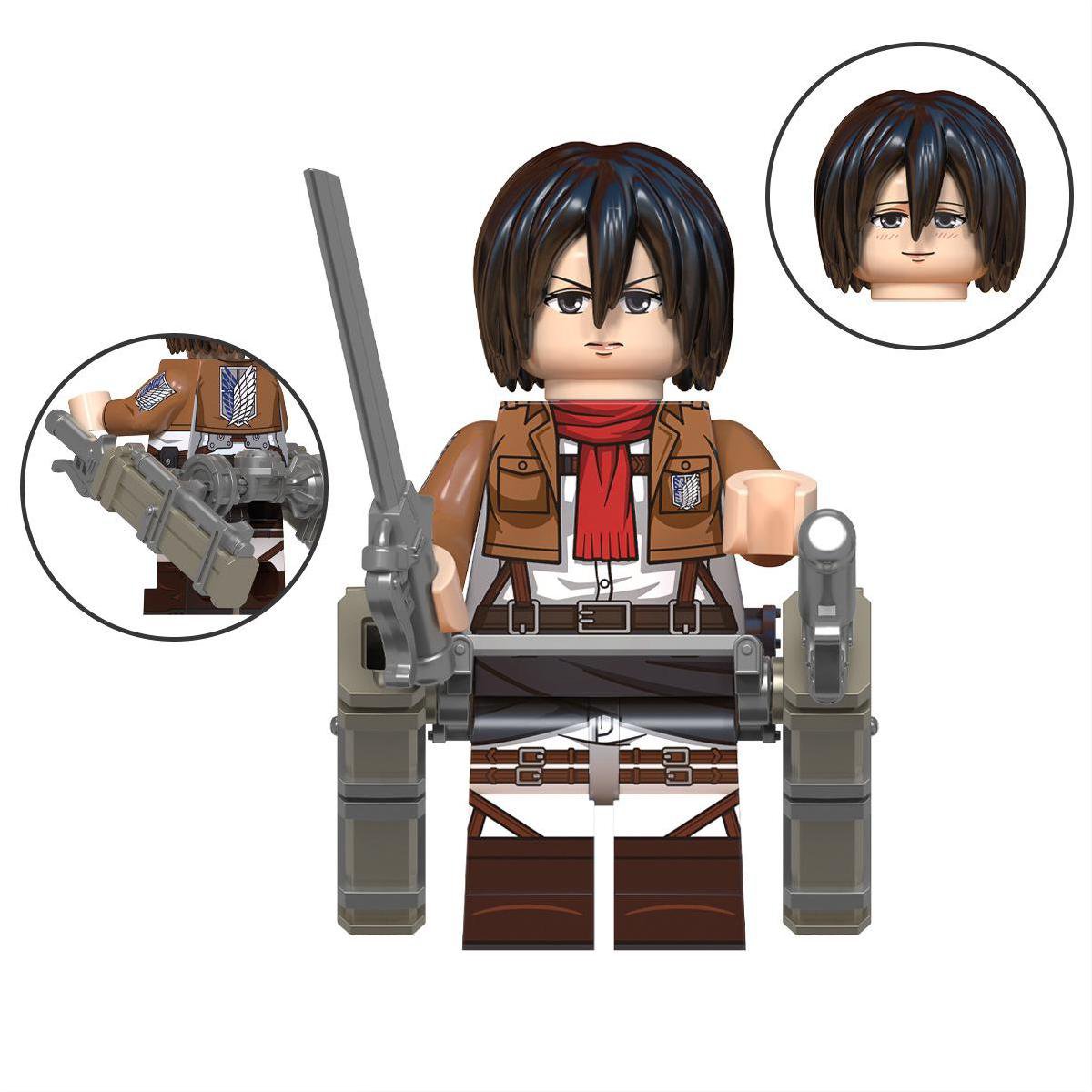 Mikasa Ackerman Minifigures Lego Compatible Attack On Titan Minifigure