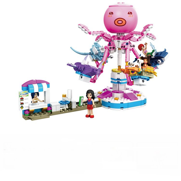 Princess Castle Octopus Spinning Car Minifigures Lego Compatible Friend Sets
