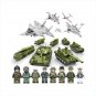 Tank Ballistic Missile Fighter Plane Minifigures Lego Compatible Military Set