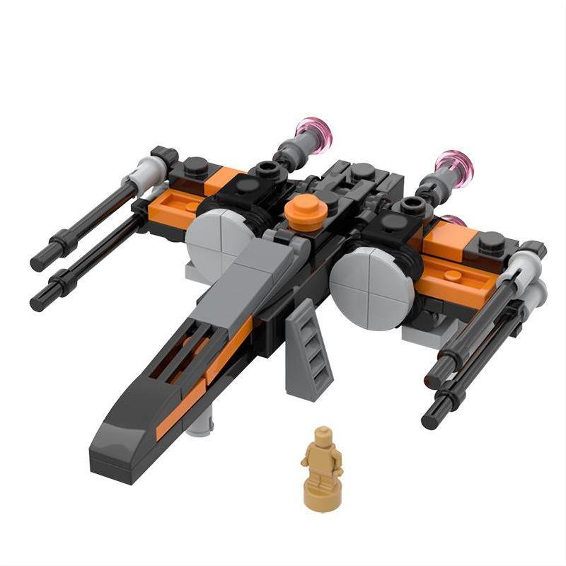 Mini X-Wing Starfighter Building Block Compatible Lego Star Wars Minifigures