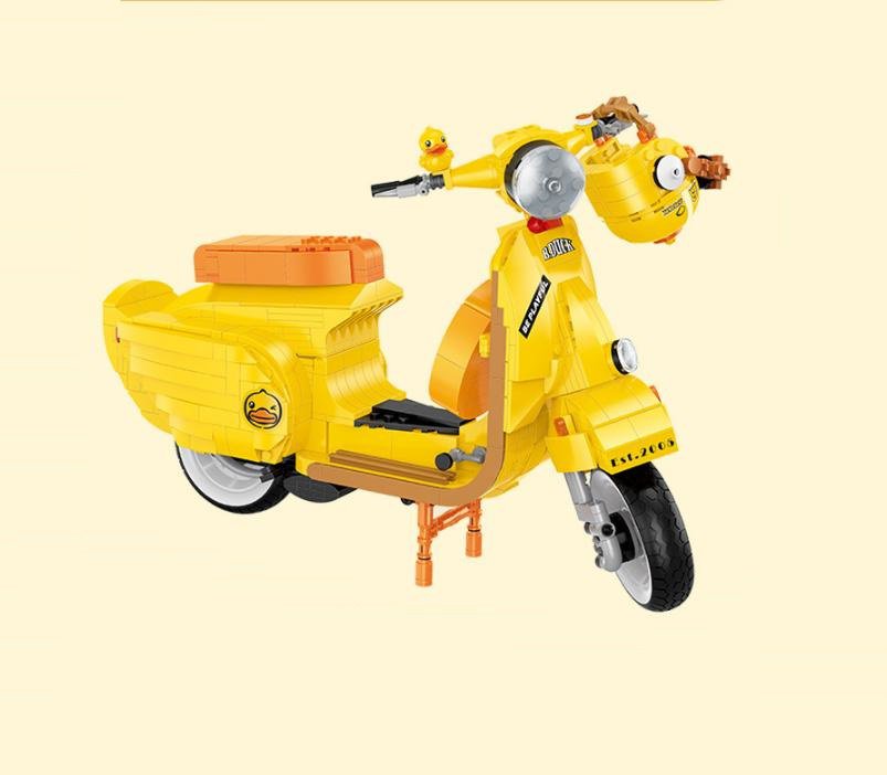 B.Duck Motorcycle Minifigures Compatible Lego Toy