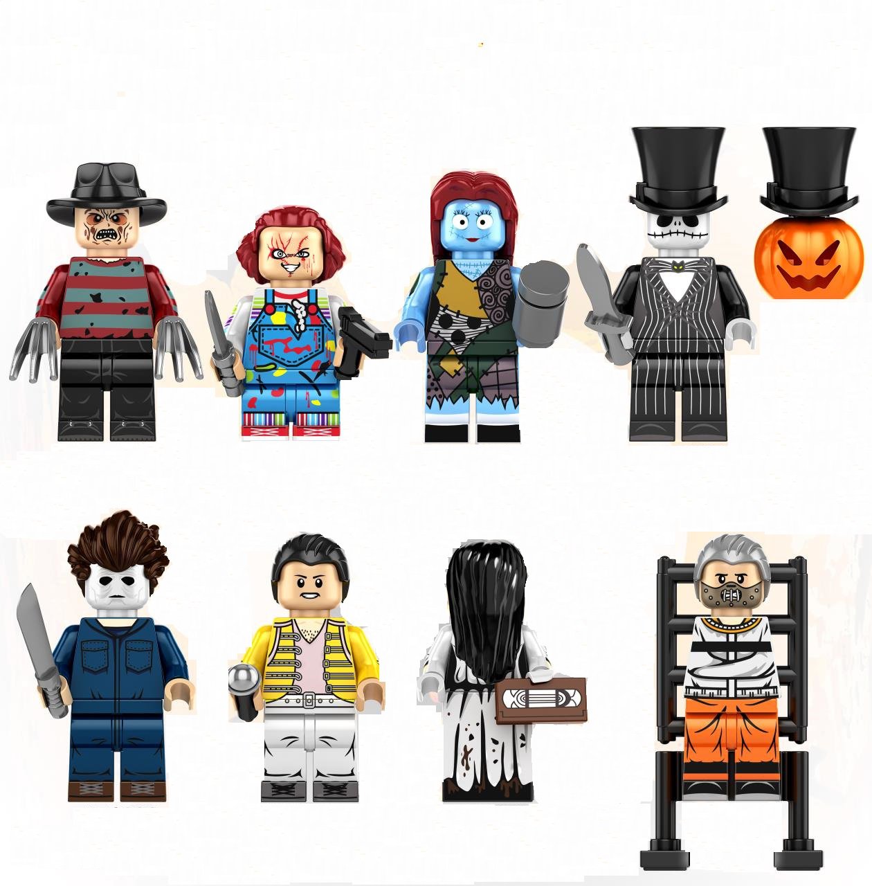 Hanniba Midnight Ring Michael Myers Sally Minifigures Compatible Lego Halloween 2023