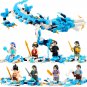 8in1 Nezha&acirc;��s Fire Ring Minifigures Compatible Lego King Warrior Mech Set