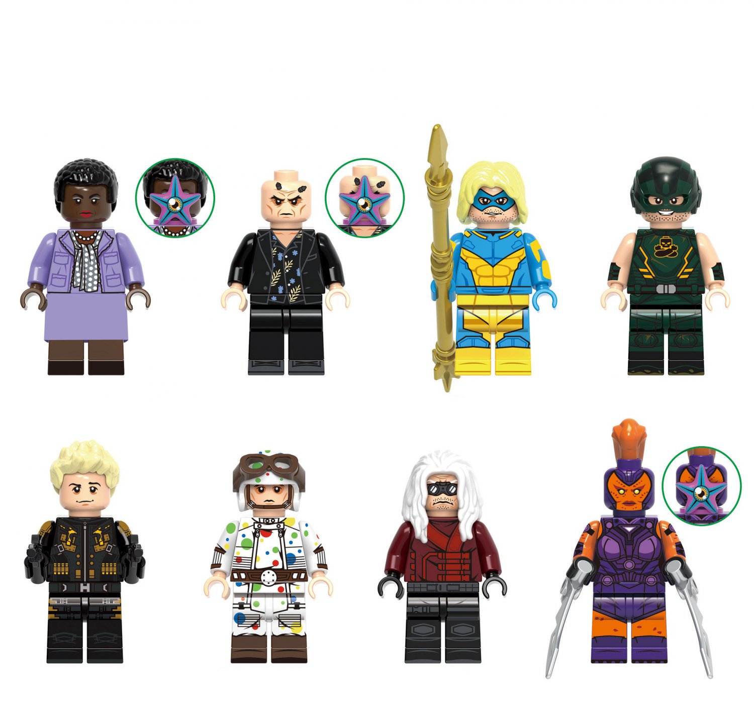 Blackguard Thinker Javelin Savant Mongul Minifigures Compatible Lego Justice League Dark Set