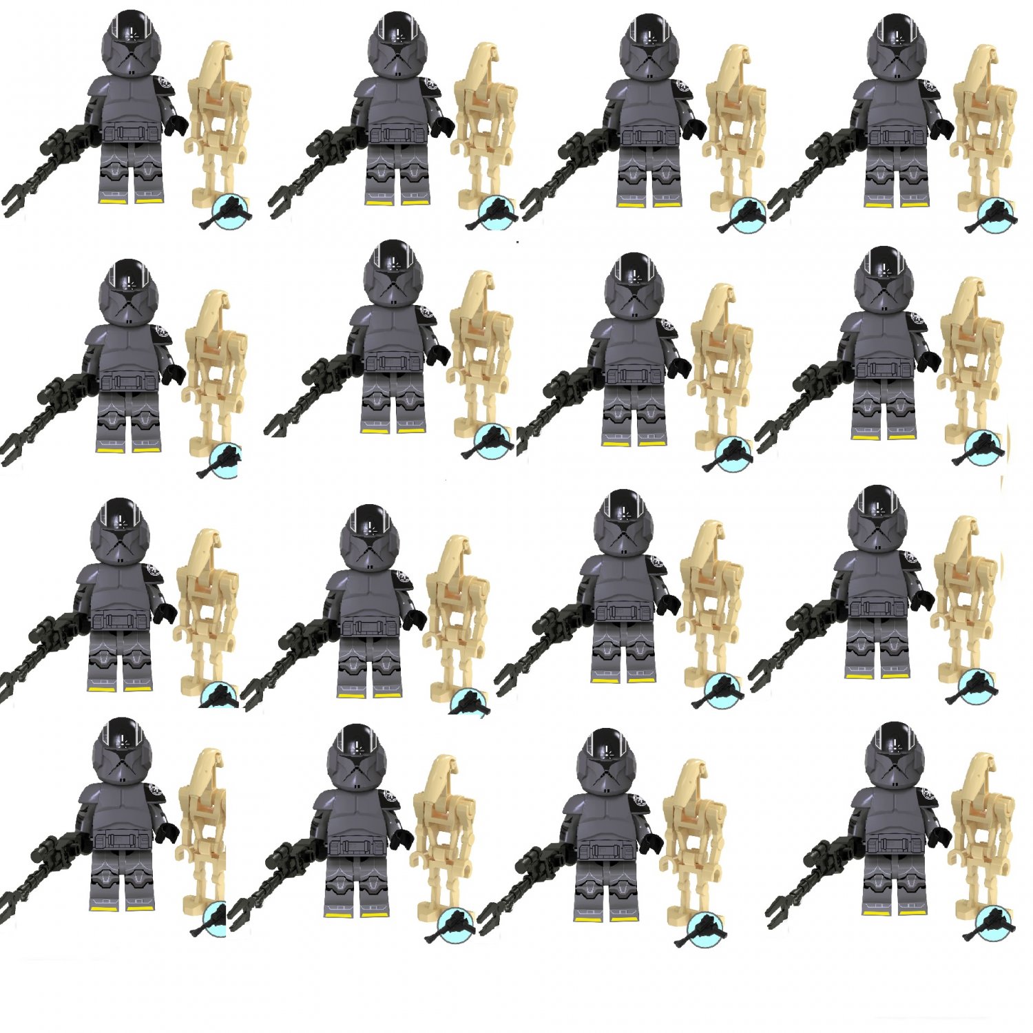 32 Best Clone Trooper Spark Battle Droid Minifigures Compatible Lego Star Wars Set