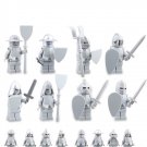 Petrified Medieval Knight Minifigures Compatible Lego Medieval Castle Knight Set