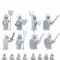 Petrified Medieval Knight Minifigures Compatible Lego Medieval Castle Knight Set