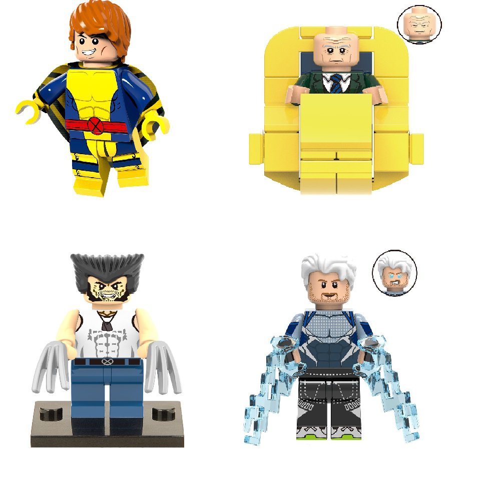 Banshee Wolverine Professor X Minifigures Compatible Lego X-Men First ...