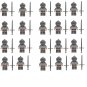 20pcs Royal Guard Knight Armor Minifigures Compatible Lego Medieval Knights Sets