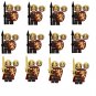 12pcs Armorkight Crossbowman Minifigures Compatible Lego Medieval Knight Set