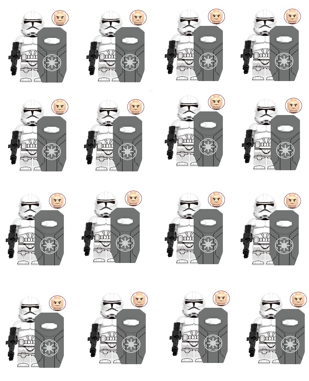Wilco Trooper Clone Troopers Minifigures Compatible Lego The Clone Wars Set