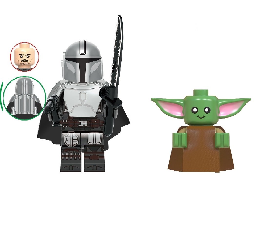 Din Djarin Din Grogu Minifigures Compatible Lego The Mandalorian Season ...