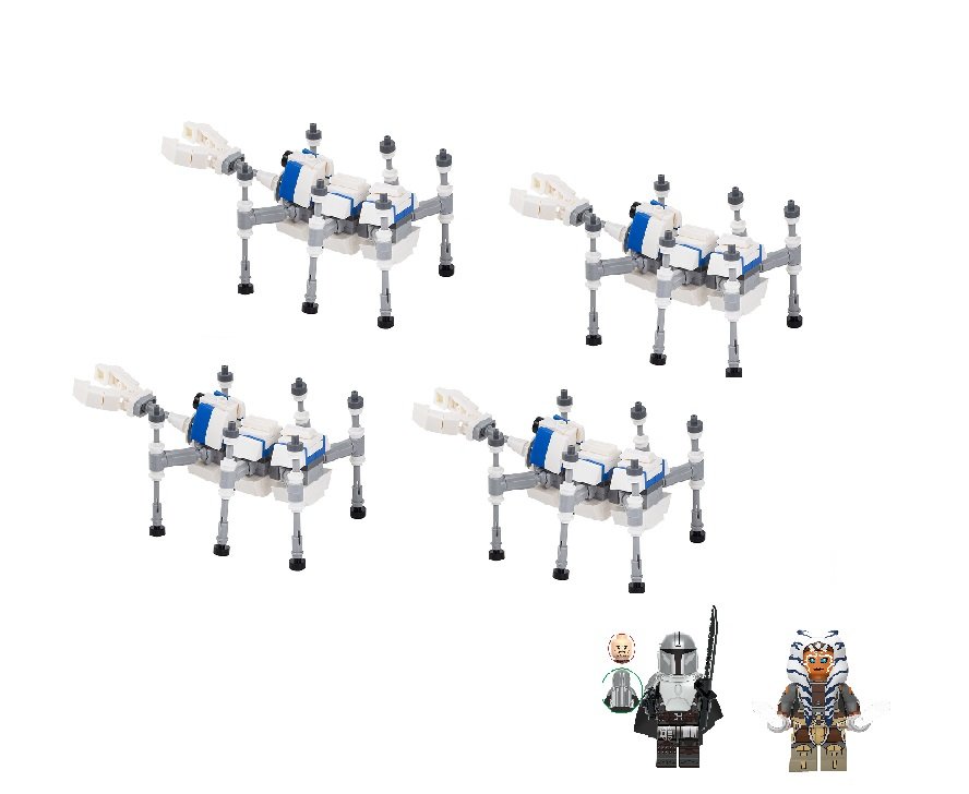 Ant Droid Din Djarin Ahsoka Tano Minifigures Lego Compatible Star Wars Book of Boba Fett Set