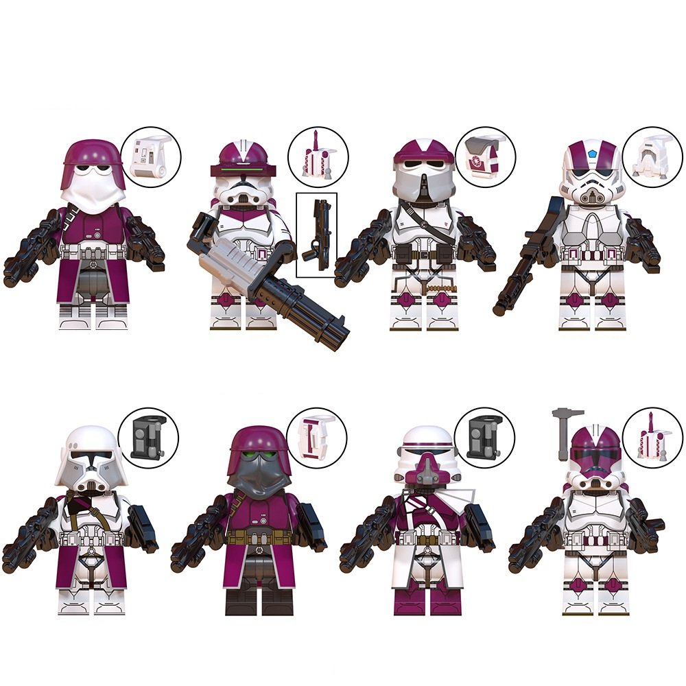 Trooper Squad 3 Clone Engineer Paratrooper Minifigures Compatible Lego Star Wars Ahsoka TV Set
