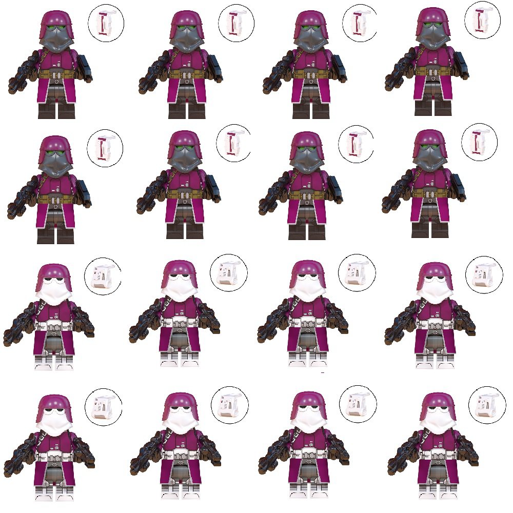 16pcs Heavy Nova Corps Marine Team Corps Minifigures Compatible Lego Star Wars Clone Wars Set