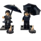 2pcs Wednesday Addams Minifigures Compatible Lego TV Movie Set