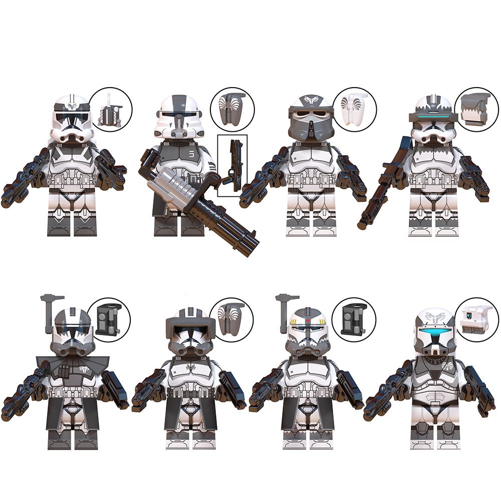 Wolfpack Clone Trooper 104th Battalion Minifigures Compatible Lego Star Wars Clone Wars Set