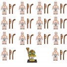 15pcs Egyptian Swirl Dart Pharaoh Minifigures Compatible Lego Ancient Egypt Set