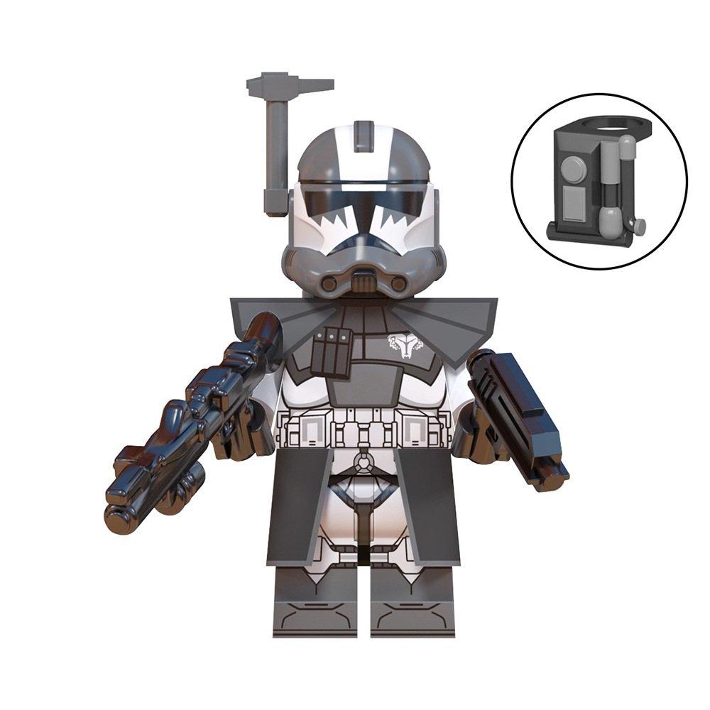 Wolfpack Captainl Minifigures Compatible Lego Star Wars Republic AV-7 Minifigure