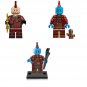 3pcs Yondu Huang Du Kraglin Minifigures Compatible Lego Guardians of the Galaxy Set