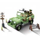 America Officer Soldier Willie Jeep Minifigures Compatible Lego WW2 US Military Set