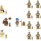 Pharaoh Mummies and Indiana Jones Minifigures Compatible Lego Raiders of the Lost Ark Set