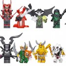 The Golden Dragon Harumi Skull Sorcerer Villain Omega Minifigures Compatible Lego Ninjago New Set