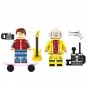 Marty McFly Doc Brown Minifigures Compatible Lego Back to the Future Set