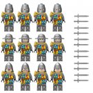 12pcs Europe Holy Knight Minifigures Compatible Lego Medieval Knights Set