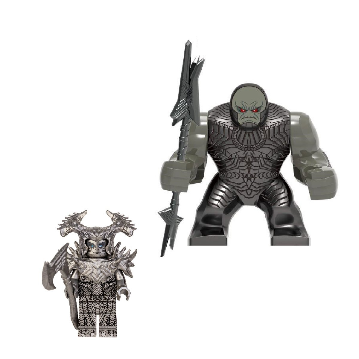 Darkseid and Steppenwolf Minifigures Compatible Lego DC Supervillain Set
