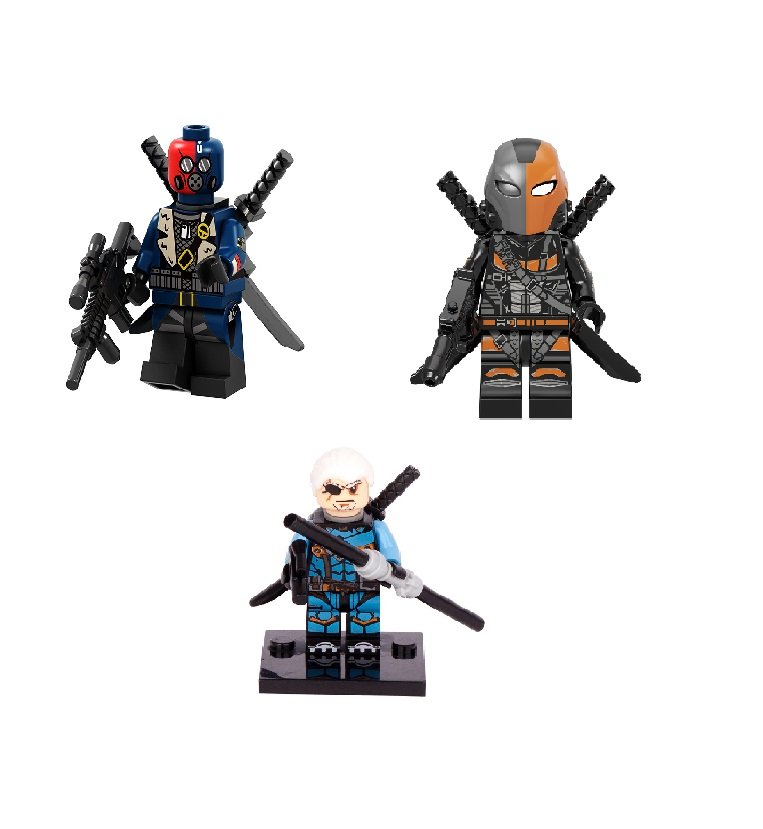 3pcs Deathstroke Minifigures Compatible Lego The New Teen Titans Set
