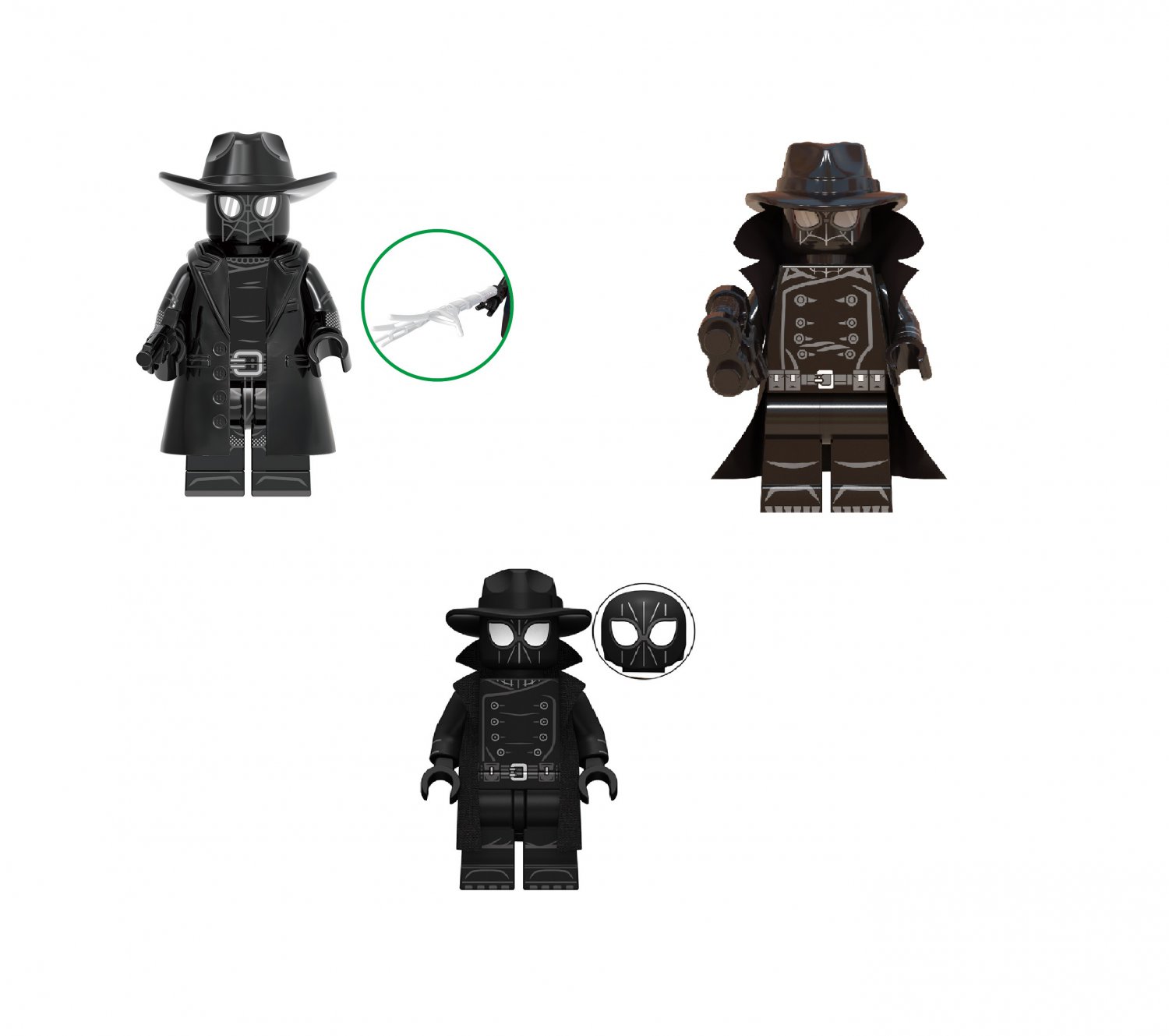 3 Best Spider Man Noir Minifigures Compatible Lego Spider Man Into The Spider Verse Set