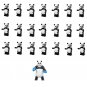 28pcs Big Small Panda Minifigures Compatible Lego Comic Set