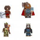 Dwarf Thor Rocket Raccoon Groot Minifigures Compatible Lego The Avengers Movie 3 Set