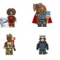 Dwarf Thor Rocket Raccoon Groot Minifigures Compatible Lego The Avengers Movie 3 Set