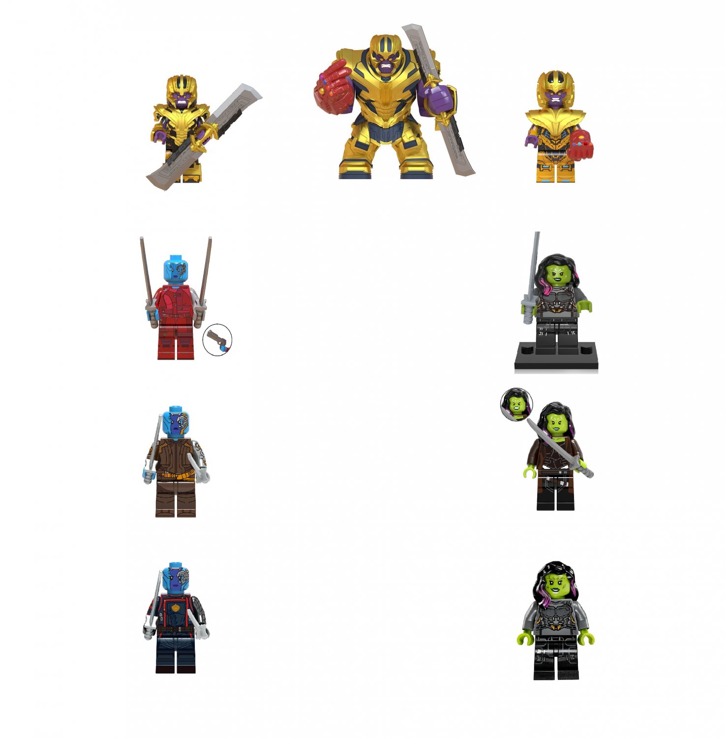 Thanos Gamora Nebula Minifigures Compatible Lego The Avengers Set