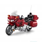 Red Heavy Motorcycle Building Block Toy Compatible Lego Minifigures