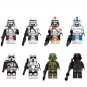 8pcs Heavy Scout Troopers Clone Heavy Trooper Minifigures Compatible Lego Star Wars Set